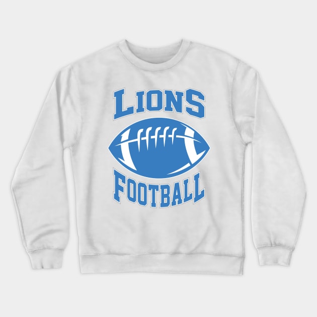 Detroit Lions Football Club Crewneck Sweatshirt by Cemploex_Art